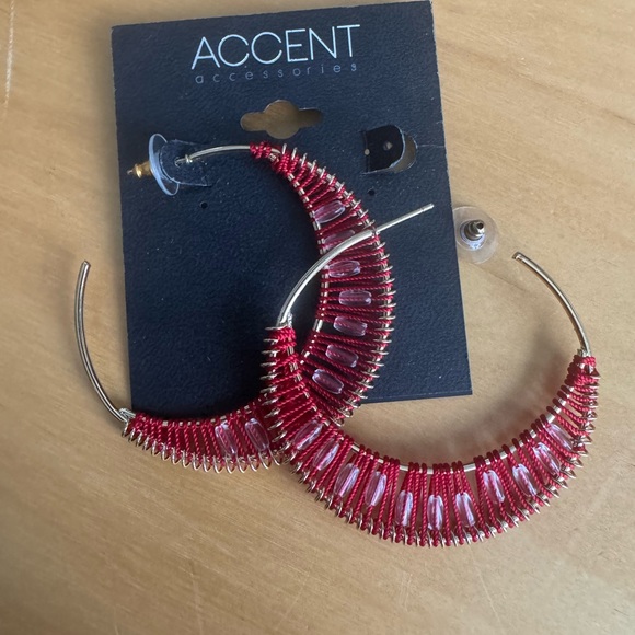 High-End Department Store Designer One of Kind Statement Earrings - Picture 2 of 3